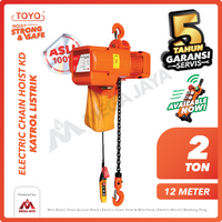 Electric Chain Hoist 2 Ton  x 12 Meter KD Series TOYO