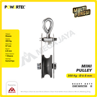Mini Pulley Katrol Kerekan 300kg 12mm - 1 Sheave POWERTEC