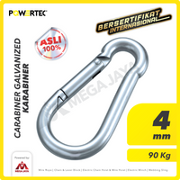 Carabiner / Karabiner Galvanized - 4mm POWERTEC