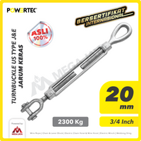 Turnbuckle / Jarum Keras US Type Jaw & Eye 3/4" x 9" Span POWERTEC