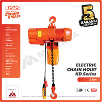 Electric Chain Hoist 2 Ton  x 6 Meter KD Series TOYO