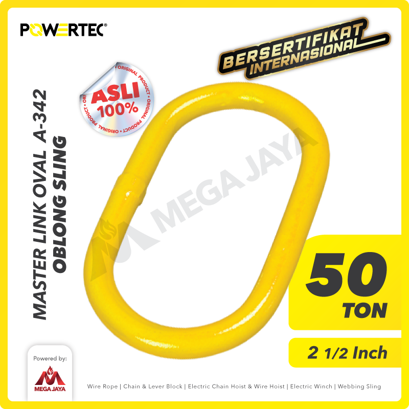 Master Link Oval A-342 72.6 Ton - 2-1/2" POWERTEC