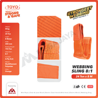 Webbing Sling Belt / Tali Angkat 24 Ton x 8 Meter TOYO Double Ply