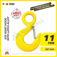 Eye Hoist Hook with Latch Alloy 11 Ton POWERTEC