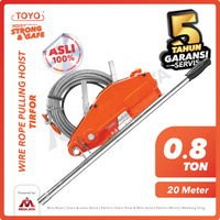 Wire Rope Pulling Hoist / Tirfor 0.8 Ton x 20 Meter TOYO
