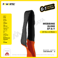 Webbing Sling Belt / Tali Angkat 24 Ton x 6 Meter POWERTEC Double Ply