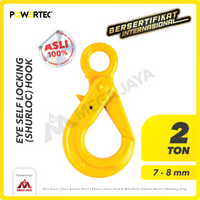 Eye Self-Locking Hook 7-8mm - 2 Ton POWERTEC