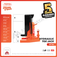 Hydraulic Toe Jack / Dongkrak Sepatu Track 20 Ton TOYO
