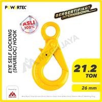 Eye Self-Locking Hook 26mm - 21.2 Ton POWERTEC