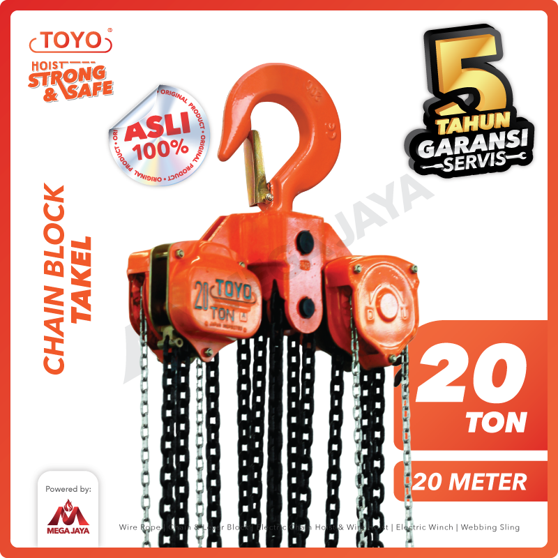 Chain Block / Takel 20 Ton x 20 Meter TOYO
