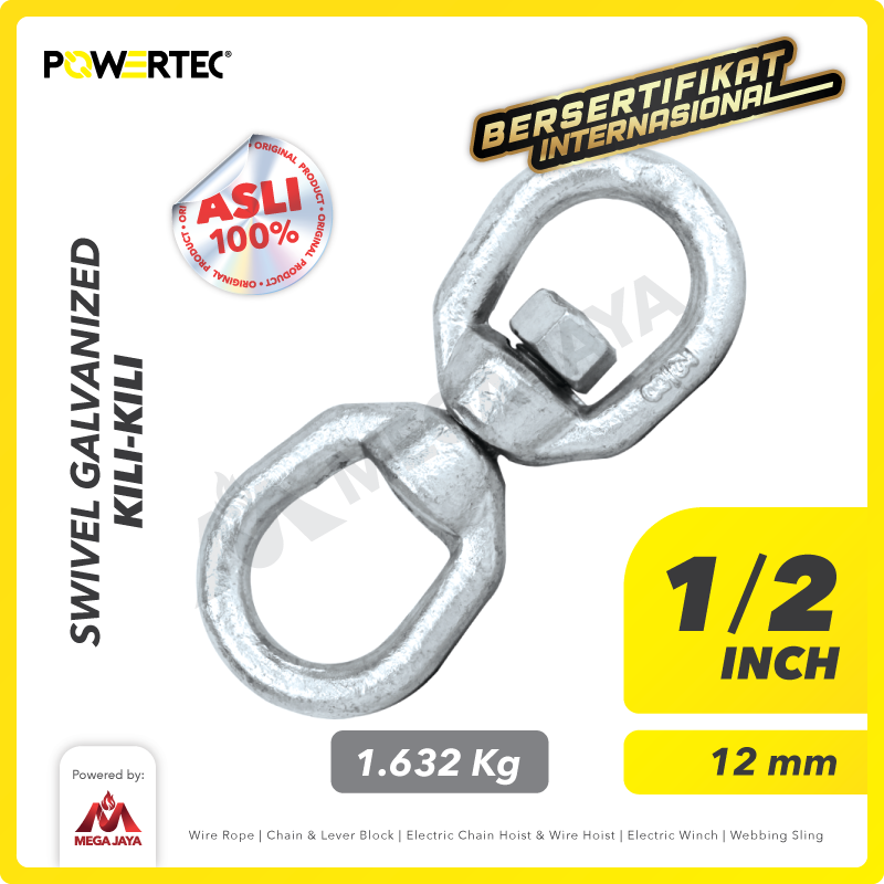 Swivel Galvanized / Kili kili 1/2" - 12mm POWERTEC