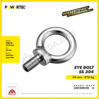Eye Bolt / Mata Baut POWERTEC SS 304 M24 POWERTEC