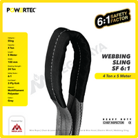 Webbing Sling Belt / Tali Angkat 4 Ton x 5 Meter POWERTEC Double Ply
