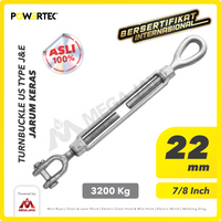 Turnbuckle / Jarum Keras US Type Jaw & Eye 7/8" x 12" Span POWERTEC