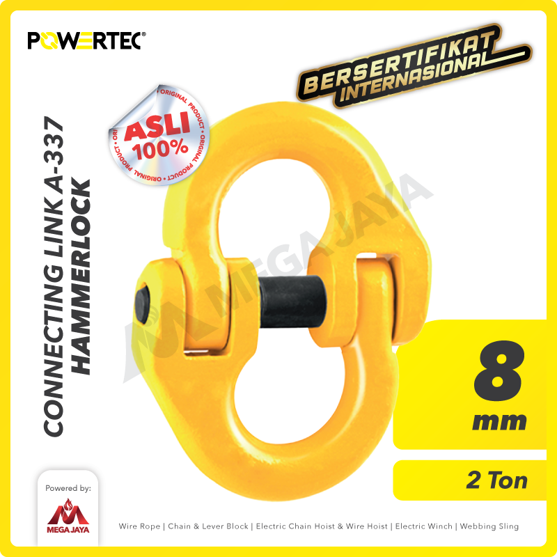 Connecting Link / Hammerlock A-337 8mm - 2 Ton - 5/16" POWERTEC
