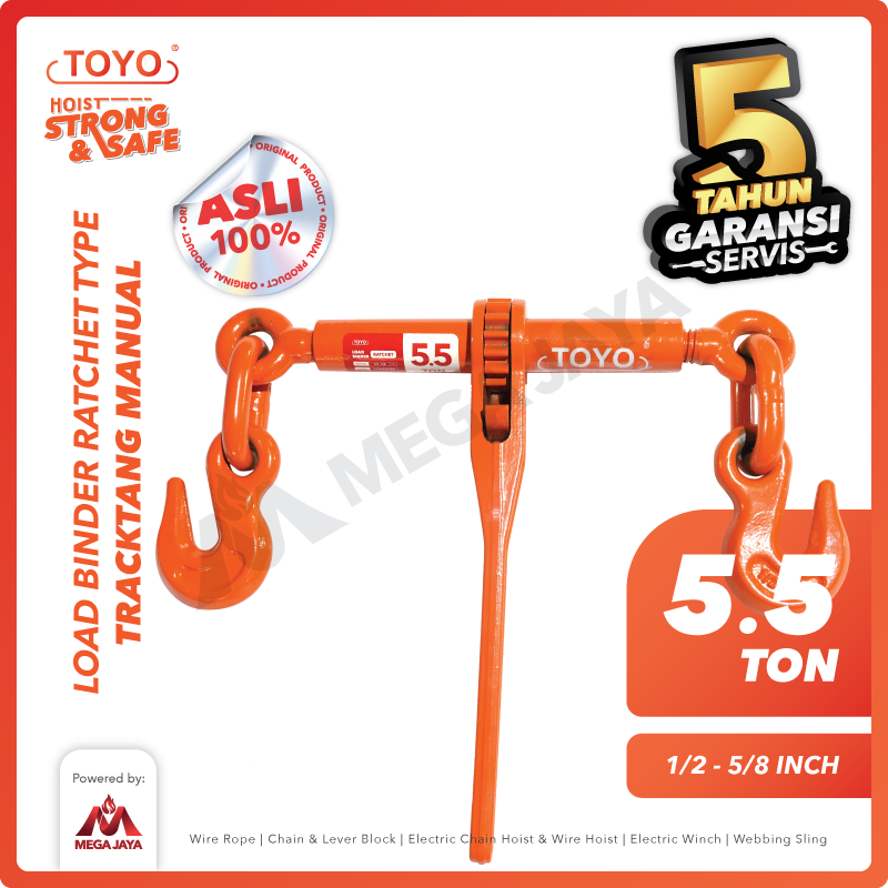 Load Binder Ratchet Type 1/2" - 5/8" TOYO