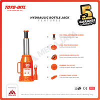 Hydraulic Bottle Jack / Dongkrak Botol 10 Ton TOYO