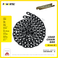 Load Chain / Rantai Baja G80 - 26mm POWERTEC