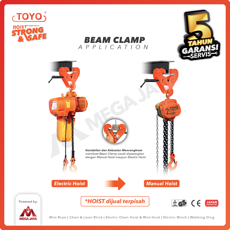 Beam Clamp 1 Ton TOYO - Beam Clamp
