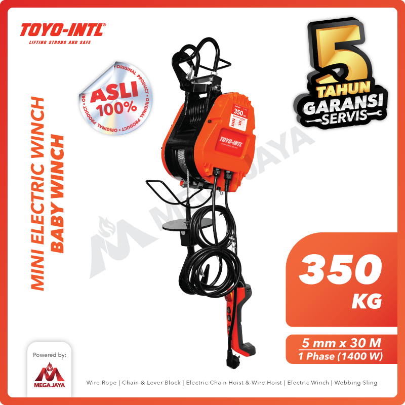 Mini Electric Winch / Baby Winch 350 Kg x 30 Meter TOYO-INTL