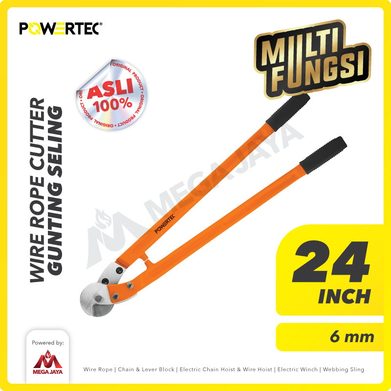 Wire Rope Cutter / Gunting Kawat Seling 24" 6mm POWERTEC