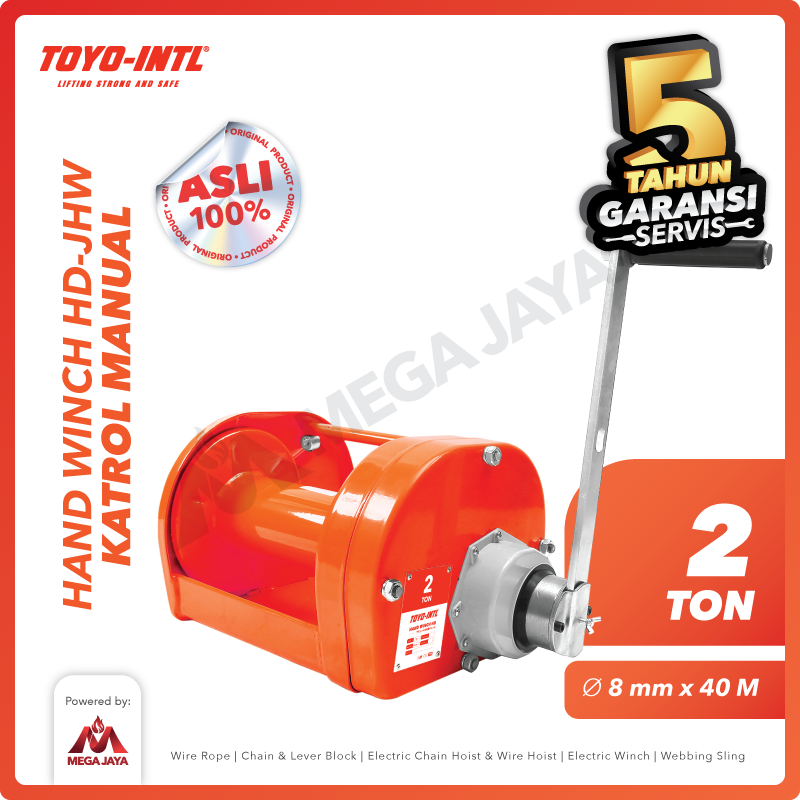 Hand Winch / Boat Winch / Katrol Manual 2 Ton HD TOYO-INTL
