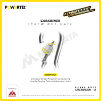 Carabiner / Karabiner Nut Galvanized 8 mm POWERTEC