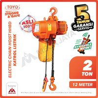 Electric Chain Hoist 2 Ton  x 12 Meter HHBD Series TOYO
