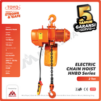 Electric Chain Hoist 2 Ton  x 12 Meter HHBD Series TOYO
