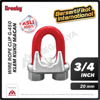 Wire Rope Clip / Klem Seling Kuku Macan 3/4" - 20mm G450 CROSBY