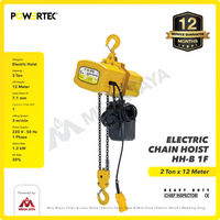Electric Chain Hoist 2 Ton x 12 Meter HH-B 1F POWERTEC