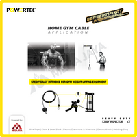 Seling Fitness / Home Gym Cable 7x19 IWRC 3-5mm POWERTEC  - 1 Meter