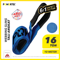 Webbing Sling Belt / Tali Angkat 16 Ton x 10 Meter POWERTEC Double Ply