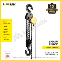 Chain Block / Takel 15 Ton x 7 Meter POWERTEC