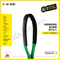 Webbing Sling Belt / Tali Angkat 2 Ton x 12 Meter POWERTEC Double Ply