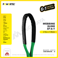 Webbing Sling Belt / Tali Angkat 2 Ton x 1 Meter POWERTEC Double Ply