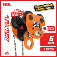 Geared Trolley / Gear Troli Hoist 5 Ton x 3 Meter VITAL