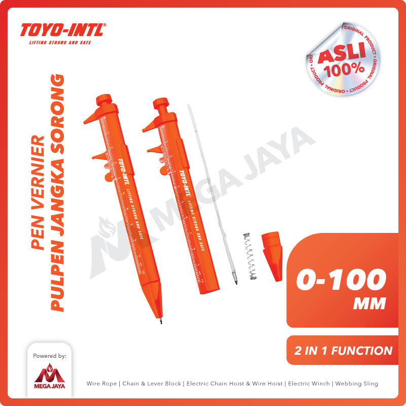 Vernier Caliper Pen / Pulpen Jangka Sorong Pena Sigmat  TOYO-INTL